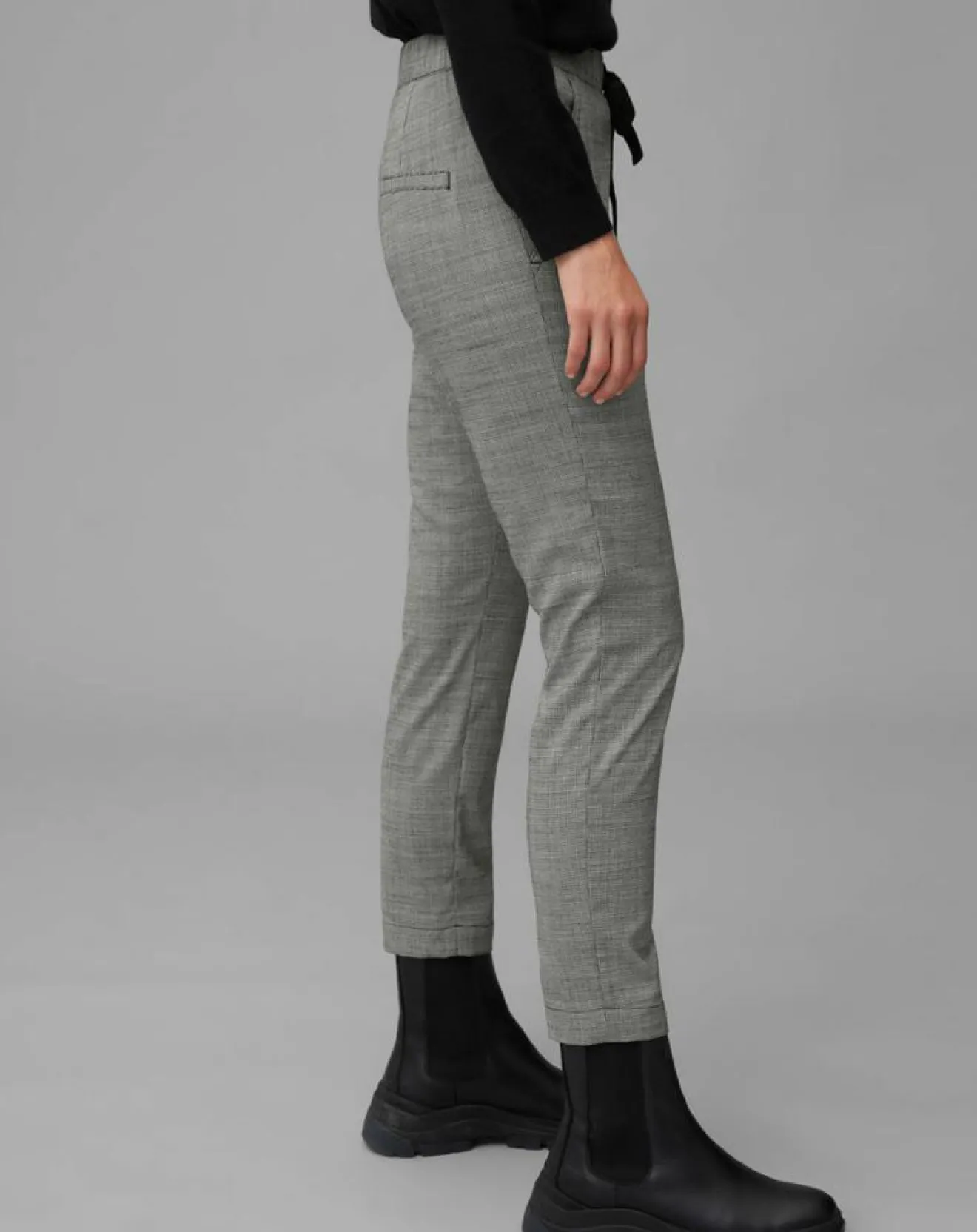 Best Marc O'Polo Pantalon en Laine mélangée Tapered Rygge gris