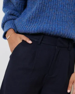 Garance Paris Pantalon en Laine mélangée Toby marine