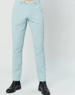 Homme Hackett London Pantalon en Lin mélangé Chino Slim Fit céladon
