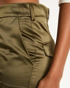 Femme Lauren Vidal Pantalon en Satin Moon bronze