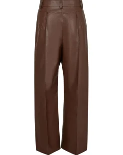 Femme Manoush Pantalon en simili Mamie marron