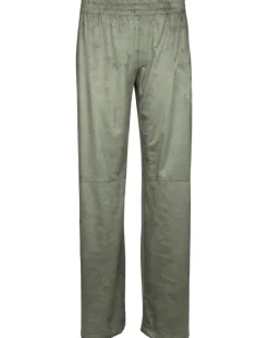 Lauren Vidal Pantalon en Suédine Lou kaki