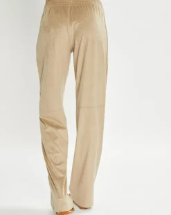 Femme Lauren Vidal Pantalon en Suédine Lou sable