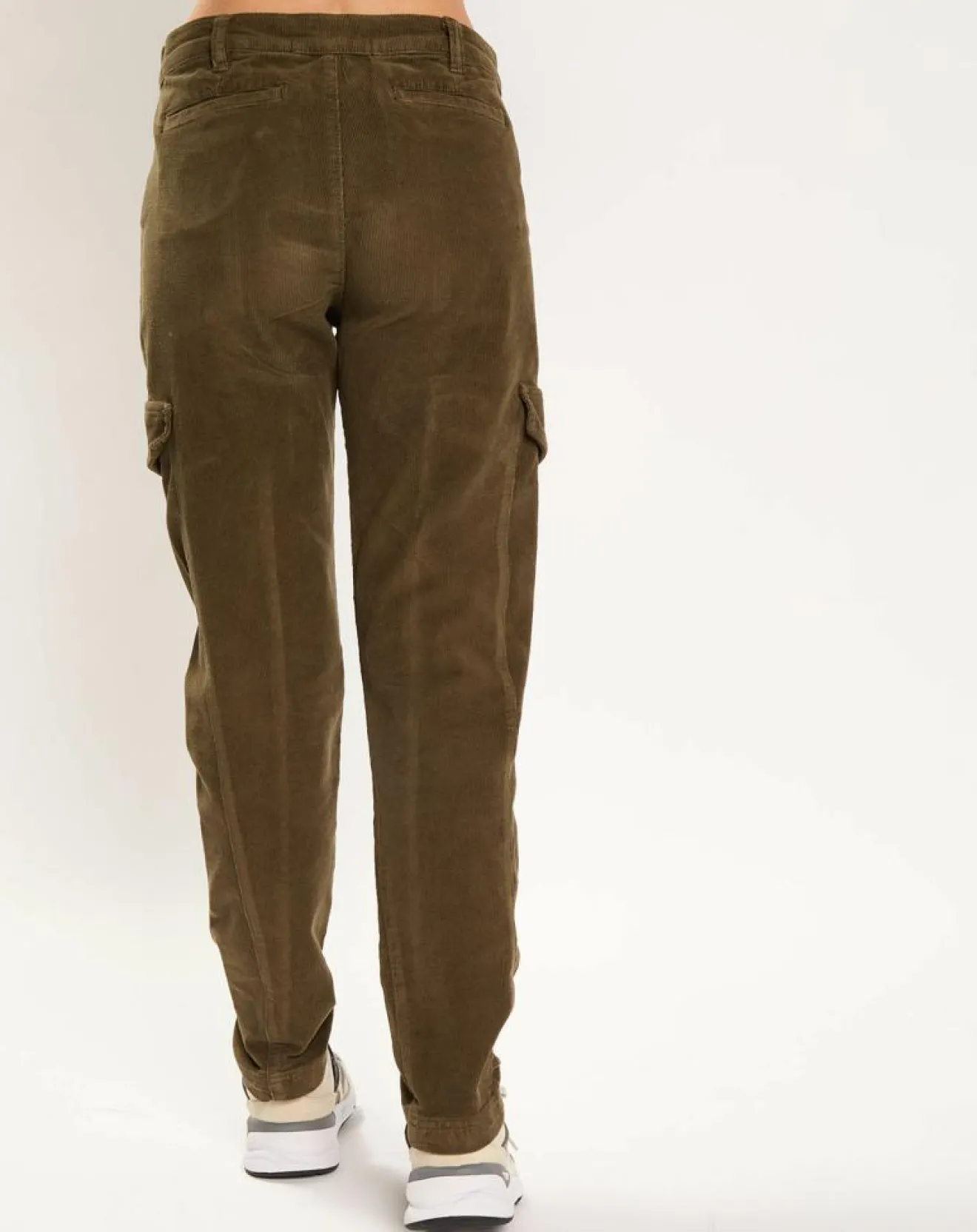 Best Lauren Vidal Pantalon en Velours Cargo vert