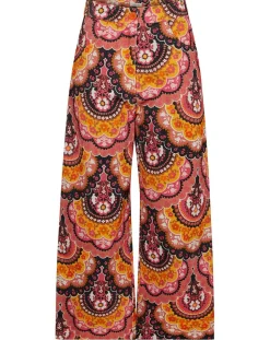 Femme Manoush Pantalon en Velours côtelé Fall imprimé rose/multicolore