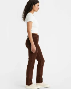 Outlet Levi's® Pantalon en Velours côtelé 724 High Rise marron