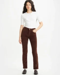 Outlet Levi's® Pantalon en Velours côtelé 724 High Rise marron