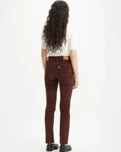Outlet Levi's® Pantalon en Velours côtelé 724 High Rise marron