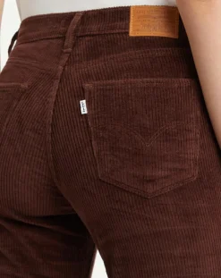 Outlet Levi's® Pantalon en Velours côtelé 724 High Rise marron