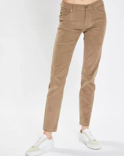 Outlet Marc O'Polo Pantalon en Velours côtelé Lulea beige