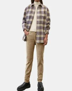 Outlet Marc O'Polo Pantalon en Velours côtelé Lulea beige