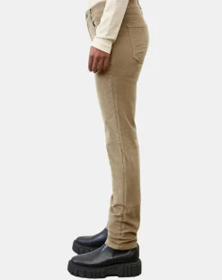 Outlet Marc O'Polo Pantalon en Velours côtelé Lulea beige