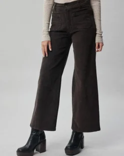 Outlet Lauren Vidal Pantalon en Velours côtelé Pants café