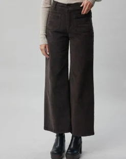 Outlet Lauren Vidal Pantalon en Velours côtelé Pants café