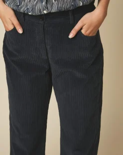 Femme Hartford Pantalon en Velours côtelé 7/8ème Punch granit