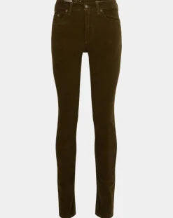 Homme Gant Pantalon en Velours côtelé kaki