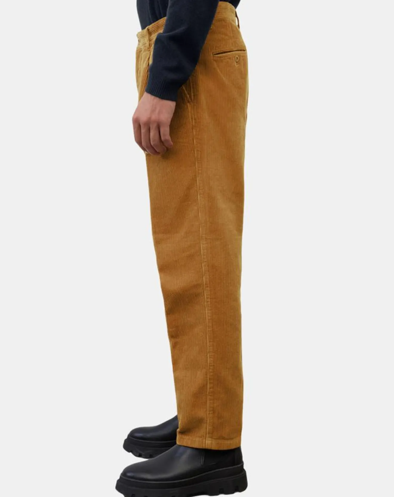 Best Marc O'Polo Pantalon en Velours côtelé 100% Coton Bio Belsbo Pleats brique