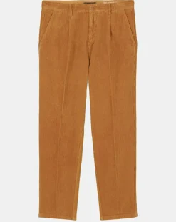 Best Marc O'Polo Pantalon en Velours côtelé 100% Coton Bio Belsbo Pleats brique