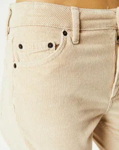 Sale BDG by Urban Outfitters Pantalon en Velours côtelé Mid Rise Flare beige