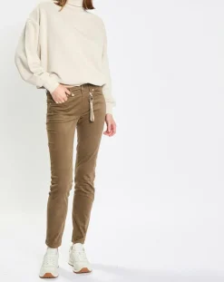 Marc O'Polo Pantalon en Velours de coton bio Slim Mavas marron