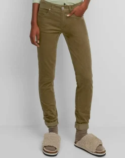 Marc O'Polo Pantalon en Velours de coton bio Slim Mavas marron