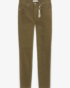 Marc O'Polo Pantalon en Velours de coton bio Slim Mavas marron