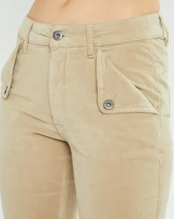 Discount Lauren Vidal Pantalon en Velours Elsa stone