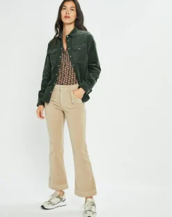 Discount Lauren Vidal Pantalon en Velours Elsa stone