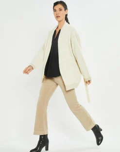 Discount Lauren Vidal Pantalon en Velours Elsa stone