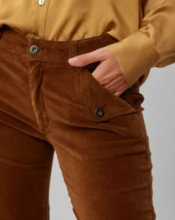 Femme Lauren Vidal Pantalon en Velours Elsa cigare