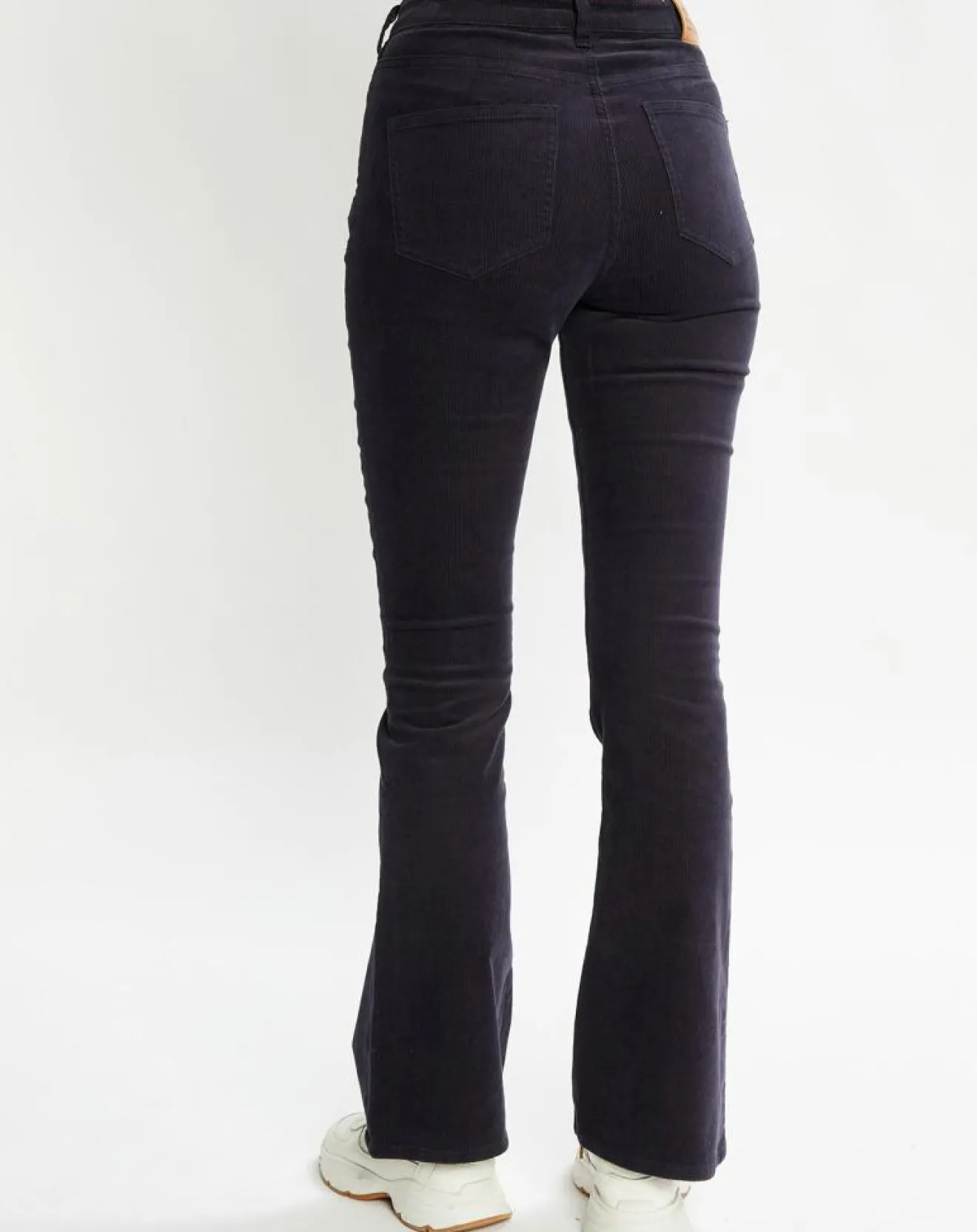 Femme Scotch & Soda Pantalon en Velours Milleraies bleu foncé
