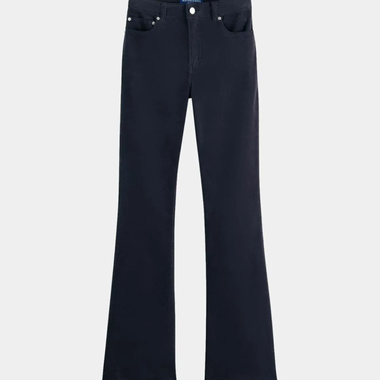 Femme Scotch & Soda Pantalon en Velours Milleraies bleu foncé