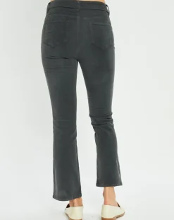 Femme Lauren Vidal Pantalon en Velours Pants bitume