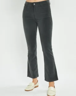 Femme Lauren Vidal Pantalon en Velours Pants bitume