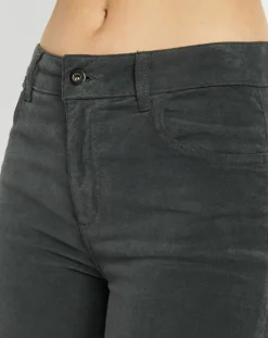 Femme Lauren Vidal Pantalon en Velours Pants bitume