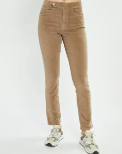 Femme Lauren Vidal Pantalon en Velours Pants seigle