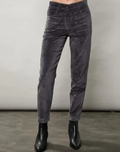 Femme Hartford Pantalon en Velours Pepite charbon