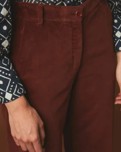 New Hartford Pantalon en Velours Perfect cacao