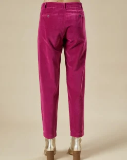 Femme Hartford Pantalon en Velours Perfect magenta
