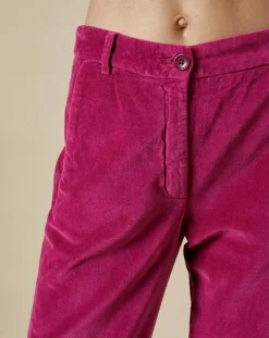Femme Hartford Pantalon en Velours Perfect magenta