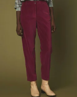 Femme Hartford Pantalon en Velours Perfect magenta