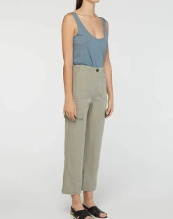 Femme Galeries Lafayette Pantalon Eprise kaki clair