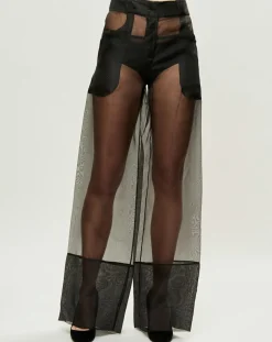 Best La Perla Pantalon Esprit d'Atelier 100% Soie noir