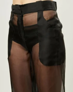 Best La Perla Pantalon Esprit d'Atelier 100% Soie noir