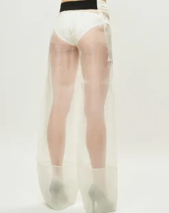 Femme La Perla Pantalon Esprit d'Atelier en Soie écru