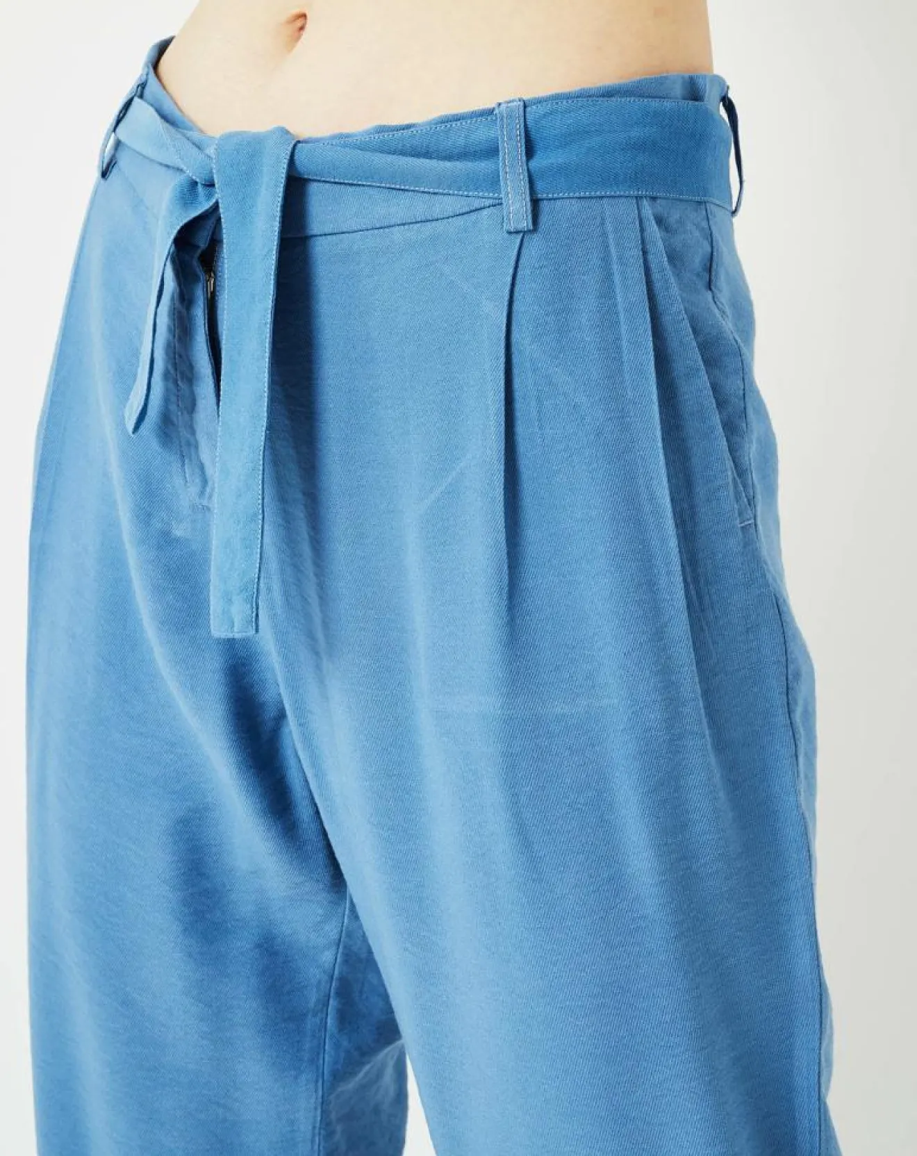 Femme Cuisse de Grenouille Pantalon fluide Cado bleu