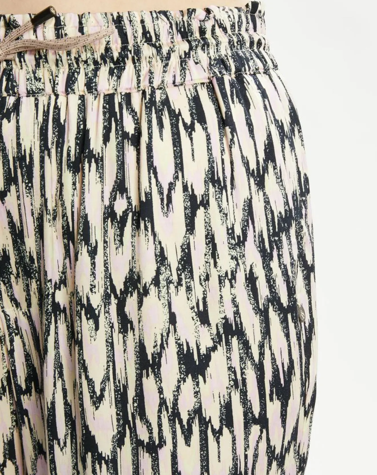 Femme Scotch & Soda Pantalon fluide Nina rose/écru/noir