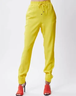 Femme John Galliano Pantalon Johanna jaune