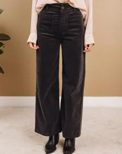 Femme Lauren Vidal Pantalon jupe-culotte Cloé bitume