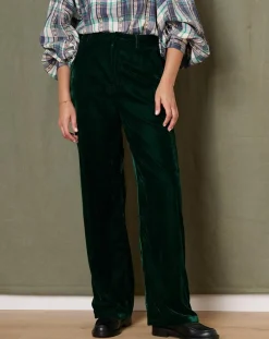 Femme Garance Paris Pantalon Klaya émeraude
